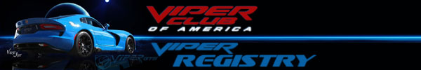 Viper Club Of America International Viper Registry